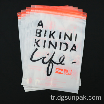 Özel Çevre Dostu Mat Tshirt Zip Kilit Çanta